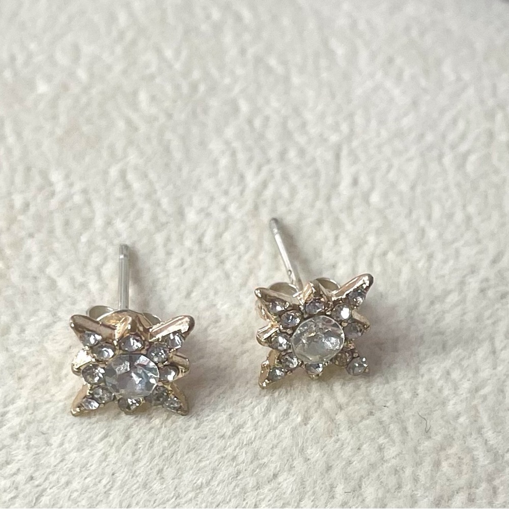 Gold Star Stud Earrings